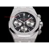 OMF Titanium Series Watch 41mm Factory Designers The Steel Time Superclone Movement Chronograph Mechanical Automatic Men's 26240 Alloy 200