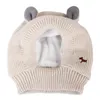 Vêtements pour chiens Chapeau pour animaux de compagnie Protection contre le bruit Automne Hiver Mignon Coupe-vent Oreilles chaudes Couvre-chef Velours Chapeaux tricotés Accessoires pour chiots