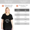 DIY Personnalisé Votre Image Po Texte Femmes T Chemises De Grande Taille Dames T-shirts Oversize 6XL 5XL Grande Femme Top Tee Coton Été 240401