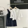 Vestidos casuais denim design mulher bonito doce coreia estilo chique japão meninas algodão jeans kawaii sem mangas mini vestido