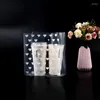 Gift Wrap 50Pcs/lot Heart Packaging Bags Transparent Plastic Food Portable Restaurant To Go Baking Cake Dessert Takeaway