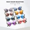 Gafas de sol Vintage Diamond Y2K Gafas Bling Gafas de sol Mariposa Señoras Sombras Púrpura para mujeres