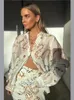 Slangenprint Shirt Met Lange Mouwen Split Rok 2 Stuks Set Vrouwen Single Breasted Losse Revers Korte Jurk Zomer Chic vrouwelijke Pakken 240326