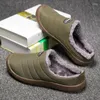 Chinelos masculinos inverno interior ao ar livre quente anti-escorregadio leve masculino feminino casual sapatos de algodão zapatos de hombre