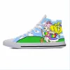 Buty Brite Anime Cartoon Manga komiks Rainbow Fashion Buty swobodne buty z topem Lekki oddychający oddychający 3D MĘŻCZYZNA KOBIETA Sneakers
