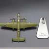 Aircraft Modle Diecast 1/200 Scale World War II B25 Mitchell Bomber Alloy Model Airplane Toy Simulation Military Ornament ouvenir Gift YQ240401