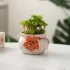 Vaser balkong hängande keramisk grön växt Planterar liten blomkruka dekoration blomkruka
