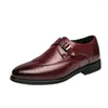 Scarpe eleganti Uomo Monaco Elegante Sociale Maschile Sapato Masculino Fibbia laterale In pelle Speciale Punta a punta Britannico Casual Chaussures 2024