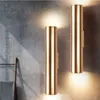 Wandlampen Moderne LED-lamp Aluminium schans Metaal Verlichtingsontwerp Champagne Goud Buislicht Pijp Minimalisme Luxe verlichting