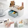 Storage Boxes 1pcs Plastic Makeup Organizers Box With Drawer Jewelry Cosmetic Lipstick Holder Sundries Container