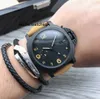 Titta på Mens Designer Automatisk mekanisk 44mm kol Lysande rygg skelett klockor rörelse sport wlri