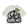 Retro Blur Dog Print Magliette grafiche Manica corta Goth Cotton Y2k Top oversize streetwear Gothic harajuku Abbigliamento donna 240314