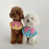 Vêtements pour chiens Chiens mignons Fournitures de fête d'anniversaire pour animaux de compagnie Corduroy Saliva Serviette Chat Bavoirs Rose Bow Burp Tissu Sangle De Cou Chiot Accessoires