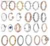 Anel de designer para mulheres novas mulheres cz coração anéis de diamante jóias femininas para dora 925 prata esterlina conjunto de casamento com caixa original