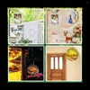 Plaques décoratives 4Pack 8 pouces Sublimation vent Spinner vierges 3D Spinners suspendus pour la décoration de jardin intérieur et extérieur