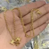 Luxe nieuwe ketting hanger parel roestvrij staal verguld 18K meisje Valentijnsdag verloving sieraden cadeau accessoires groothandel
