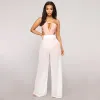 Pantalon de plage Transparent pour femmes, style Boho, jambes larges, taille haute, Long, ample, maille transparente, tendance