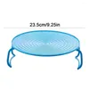 Kitchen Storage Folding Microwave Tray Multifunction Oven Shelf Accessory Steaming Dish Heating Food Splatter Handles
