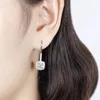 Boucles d'oreilles en argent Sterling S925, 1 Carat, diamant, pour femmes, saphir bleu, rubis, topaze, bijoux en pierres précieuses