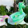 Piscina gonfiabile Galleggiante Baby Arcobaleno Paillettes Unicorno Anello da nuoto per bambini Nuoto Cerchio Bambini Anello da nuoto Piscina Giocattoli Galleggianti 240323