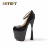 Pumps SDTRFT Crossdresser Spring/Autumn Stiletto 19cm thick high heels sexy Nightclub pumps platformswedding shoes woman zapatos mujer