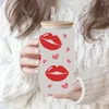 Window Stickers UV DTF Transfer Sticker Valentine's Day för 16oz Libbey Glasses Wraps Bottles Cup Can DIY Waterproof Custom Decals D6903