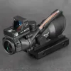 Jakt SCOPES TACTICAL PRISM ACOG 4x32 Green Fiber Rifle Optics Scope RMR 1x Red Dot Sight Weaver Picatinny Rail Mount Airsoft Drop D DH3R4