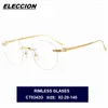 Lunettes de soleil Cadres Eleccion Haute Qualité Pure Titanium Round Rimless Lunettes Hommes Designer Lunettes Femmes Optique Lunettes Cadre