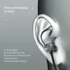 Kulaklıklar Celebrat D7 Kablolu Kulaklıklar 3.5mm yüksek kaliteli kablo baslı HIFI Kulaklıklar Cep telefonu için mikrofonlu kablolu kulaklıklar
