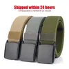 Belts Metal free mens elastic band strong engineering plastic quick release nylon buckle neutral elastic band outdoor girl Q240401