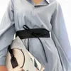 Cinture Cintura vintage regolabile con lacci in vita in ecopelle per donna Retro decorazione sottile abito cappotto maglione cintura larga