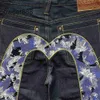 2024 Summer Nowy modny produkt Fushen Big M Denim Shorts zarówno dla mężczyzn, jak i kobiet