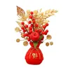 装飾的な花の花のバスケット飾り装飾年のPO小道具樹脂植物植物農家のために鉢植え