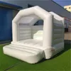 Castello commerciale con scivolo combinato saltatore per parco giochi all'aperto con trampolino rimbalzante bianco personalizzato in pvc e oxford scontati