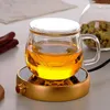 Tea Cups Thickened Transparent Glass Cup With Strainer For Fill Water Reusable High Temperature Resistance
