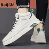 Casual Shoes Autumn Fashion High Top Leather Retro Outdoor Sport Walking Effect Warm Non-Slip Luxury Sneakers Skate Skate