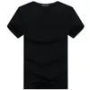 6 pezzi T-shirt da uomo in cotone tinta unita linea di design semplice e creativo T-shirt da uomo a maniche corte stile arrivo uomo plus size 240329