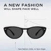 Caponi Brand Design Cate Eye Sunglasses for Women Fashion Nevensy Boldized Sun Glasses TR-90 Original Light Weight Eyewear CP2142 240326