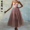 カジュアルドレスI K.REAドレスファッション女性ハイウエストチューブトップサスペンダーオールマッチソフト衣装