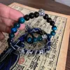 Charm Bracelets Chinese Tibetan Bracelet Tassels Beaded Wrist Chain Ethnic Wristband Bangle Jewelry For Fashionistas F19D