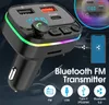 Bluetooth Araba Kiti Kitleri 5.0 Vericiler FM Kablosuz Eller O Alıcı MP3 Player Type-C Çift USB Fast Charger Aksesuarları Dalgalanan Teslimat OTQZG