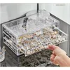 Boîte de rangement transparente pour bijoux, 72120 grilles, 35 couches, organisateur de tri acrylique de grande capacité, 240327