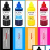 Inkt Refill Kits 4 Kleur 100Ml Waterbestendig T124 Pigment Voor Nx125 Nx230 Nx420 Nx127 Nx430 Nx130 Nx330 Workforce 325 323 320 435 Drop Otnug