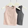 Yoga Outfits Lu Ebb Top With Chest Cushion Breathable And Quick Drying Running Sports Fitness Vest Drop Delivery Outdoors Athletic Out Otv4A
