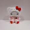 Jouet en peluche chaton japonais mignon Kawaii, animaux en peluche mouton, oreiller doux, jouet décoratif pour la maison, cadeaux de noël et d'anniversaire