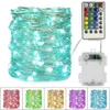 LED Strings 4 Flash Modes 16 Color Changing Wire Lights USB Led Super Bright Twinkle String Remote Control Timer YQ240401