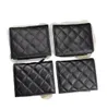 CC Luxury Fashion Designer Ladies Classic Mini Purse Caviar Leather Mini Quilted Pocket Coin Purse Clutch Casual Walkway Clutch Bag