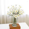 Fleurs décoratives Imitation marguerite camomille néerlandais chrysanthème persan en plastique artificielle soie maison Vases fleur organiser décoration