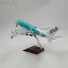 Aircraft Modle 20CM 1 400 Scale A380 ANA Turtle Airlines Airplanes Plane Aircraft With Landing Gears Alloy Model Toy For Collections YQ240401