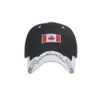 Zhongmei printemps/été nouveau produit noir et blanc contraste drapeau canadien brodé Baseball langue de canard chapeau B635